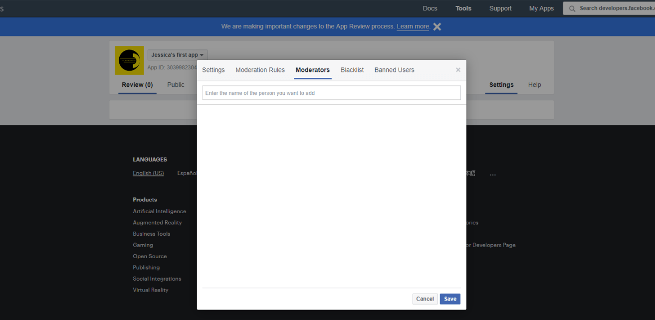 Facebook Comments Plugin - Moderators